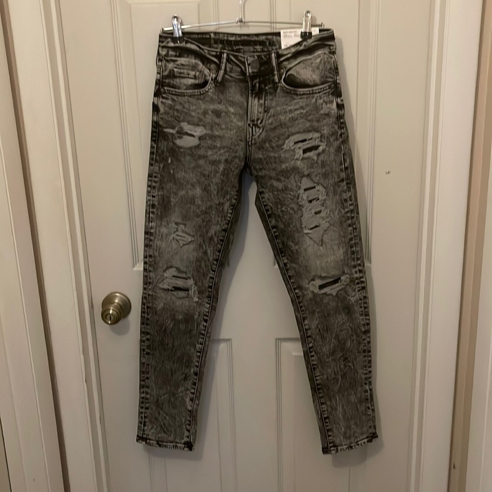 Grey American eagle skinny jeans 28W 30L